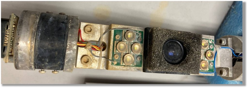 Examples of Internal Corrosion Due to Water Damage on Borehole Cameras