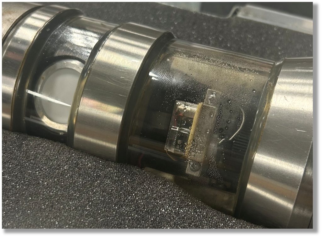 Internal View of Borehole Cameras with Water Intrusion